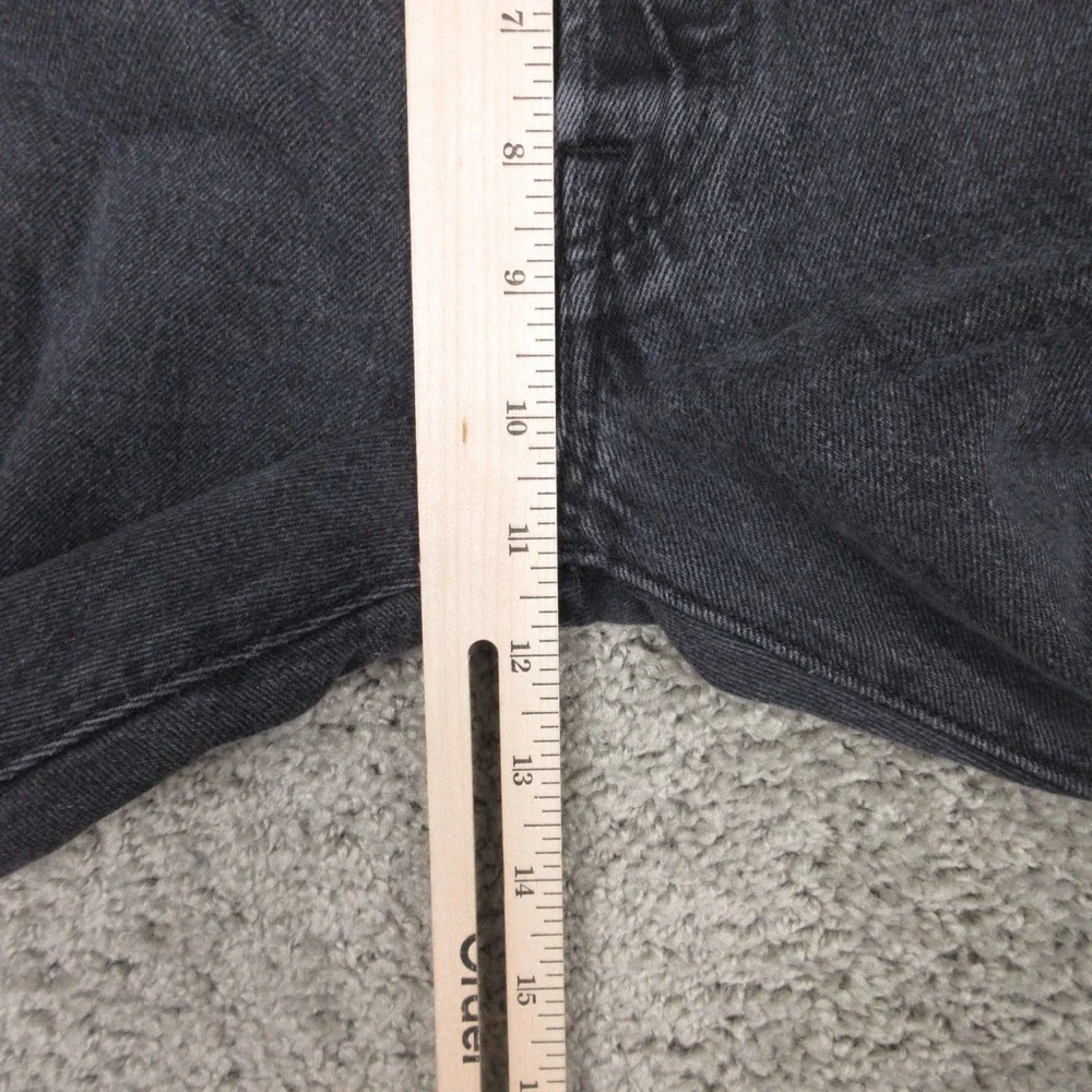Levis Jeans Mens 33x25 (Tag 36x30) Black 501 Button Fly Original‎ Denim Pants